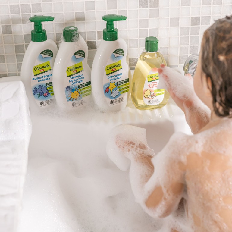 Beatrice sceglie il detergente della linea Crescendo Baby di COOP